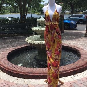 Like new, Sky colorful maxi dress Sz. M (4/6)